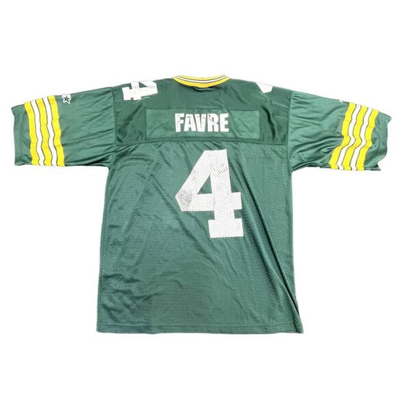 Vintage Green Bay Packers STARTER NFL Brett Farve #4 Jersey Sz Large 90s - Picture 1 of 6